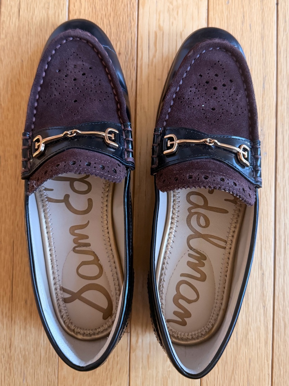 Sam Edelman Suede & Black leather Loafers - size 5